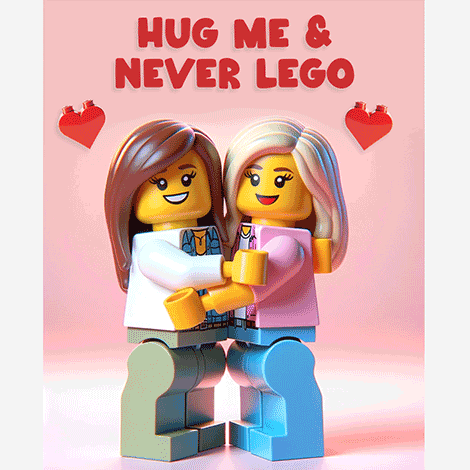 Never Lego Women Valentine eCard
